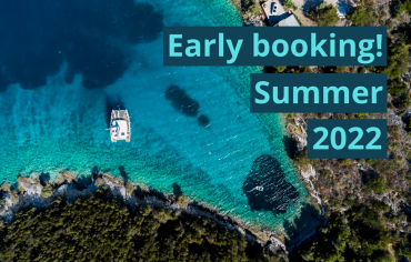 offer for early booking of charter catamarans in croatia for summer season 2022